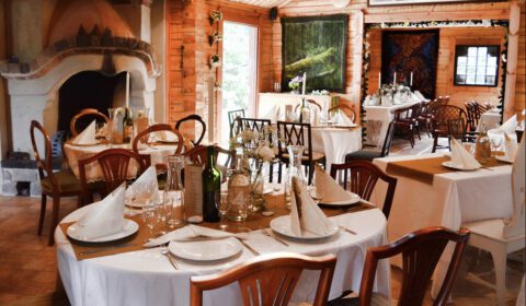 Dining setup inside Kivitasku Event Venue Villa for weddings and celebrations