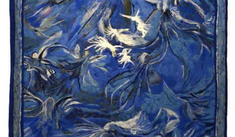 Seinävaatteessa kuvattuna Kalevalan Ilmatar