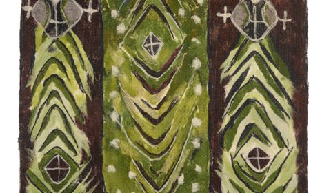 Mella Nousiaisen tekemä seinävaate Kalevalan Mielikin rukouksesta