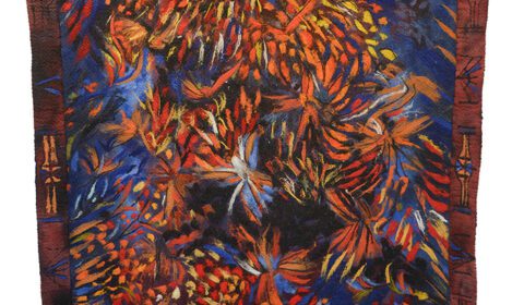 Mella Nousiaisen villasta tekemä seinävaate