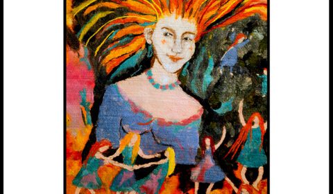 Mella Nousiaisen Kalevala-aiheisen näyttelyn posteri